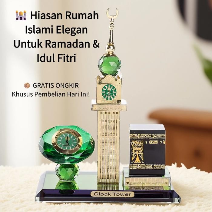 Miniatur kristal Kabah Menara Jam Tower Mekah