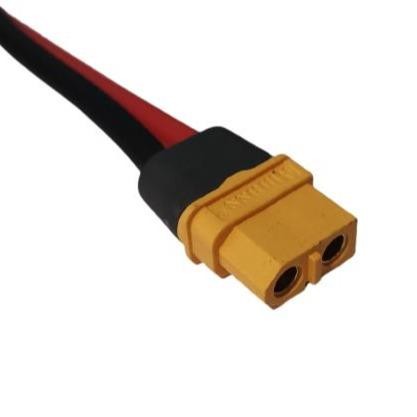 1Meter Kabel 12Awg Dengan Xt60 Dan Jepitan Buaya Aki Accu 45Mm For Rc