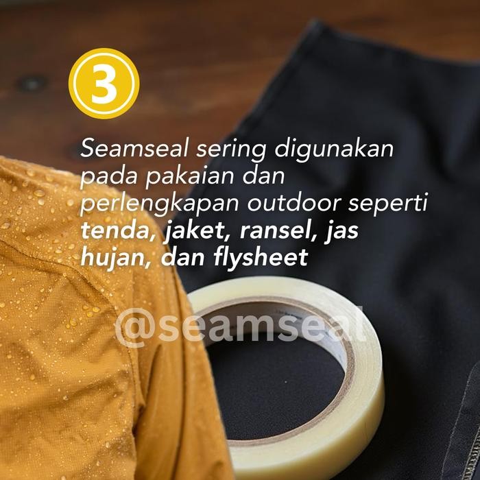 Seam Seal Tape Waterproof Untuk Tenda, Jas Hujan, Jacket Waterproof