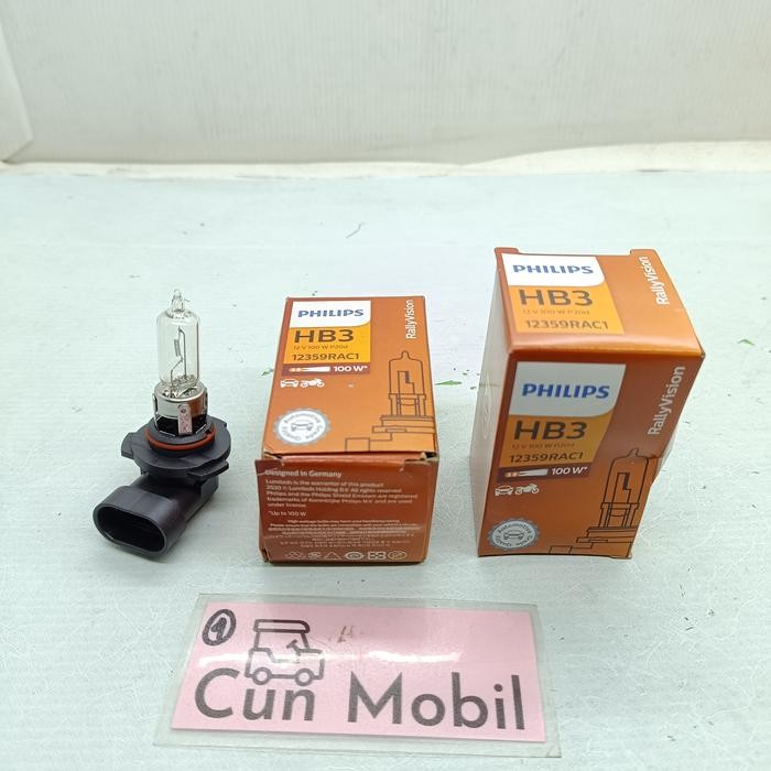 Jual Bohlam Halogen Hb3 12V 100W Philips