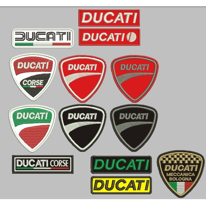 BCP-689 DUCATI CORSE SERIES PATCH BORDIR LOGO/EMBLEM AKSESORIS