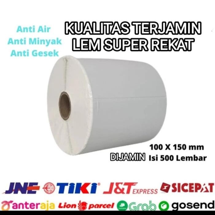

Pilihan- Kertas Thermal Stiker Label Bercode Struk Kasir 100 X 150 Isi 500Pcs
