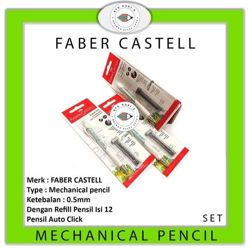 

Faber Castell Faber-Castell Pensil Mechanical Auto Click Dan Refill - Set 0.5 Mm