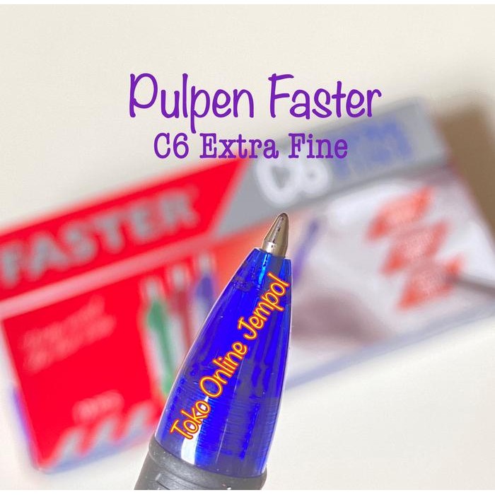 

12pcs Pulpen FASTER C6 pena ballpoin balpen polpen ATK1440FS