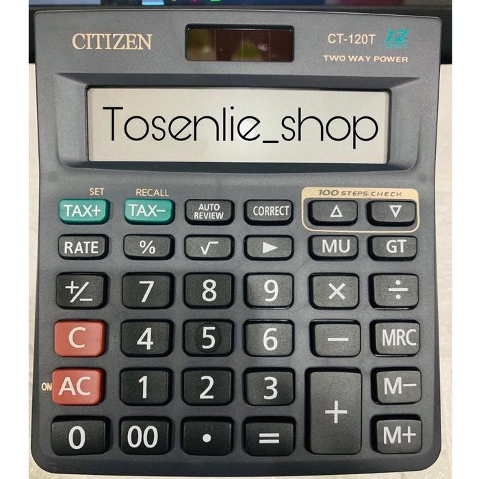 Kalkulator Citizen Type CT 120 T - Calculator Citizen 12 Digit CT-120T