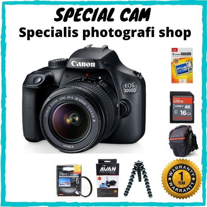 CANON EOS 3000D KIT 18-55MM / CAMERA CANON 3000D KIT Shopeseler
