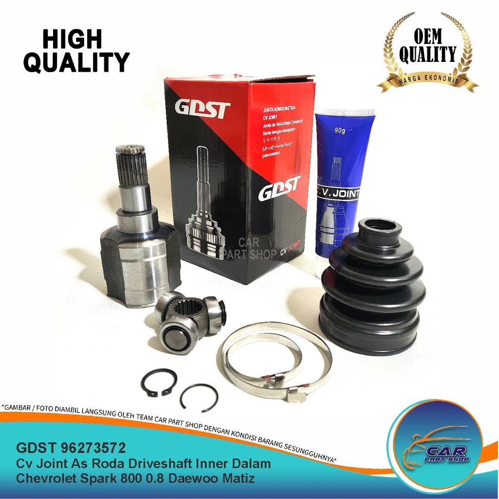 Cv Joint As Roda Driveshaft Inner Dalam Chevrolet Spark 800 0.8 Matiz Spark 1.0 1000 Oem Import