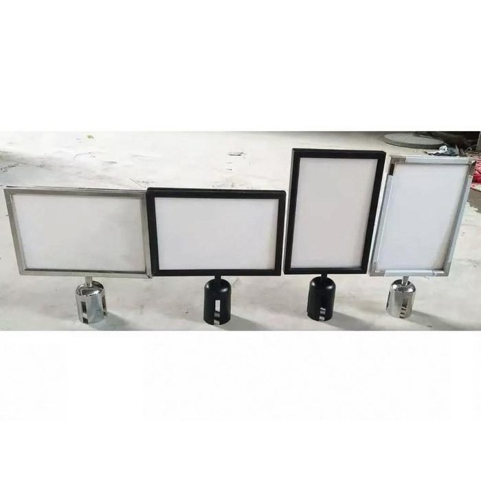 

SIGN FRAME A4 POTRAIT / LANDSCAPE STAINLESS PAPAN TIANG ANTRIAN