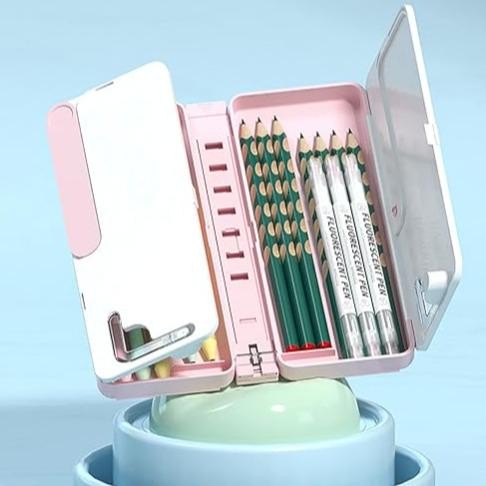 

KOTAK PENSIL MULTIFUNGSI BOOK STAND HOLDER PEN BOX / KOTAK PENSIL TERBARU KARAKTER MULTIFUNGSI