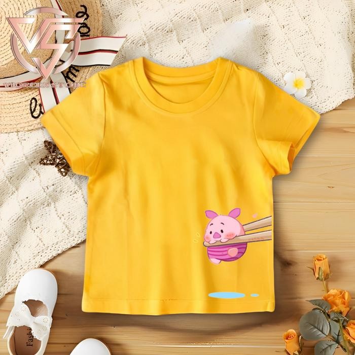 Baju Kaos Katun Anak Premium Piglet Ka21 Size 2 Tahun - 13 Tahun