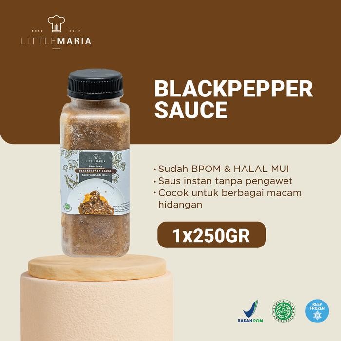 

ASLI LittleMaria Blackpepper Sauce/Saus Lada Hitam 250g READY STOCK