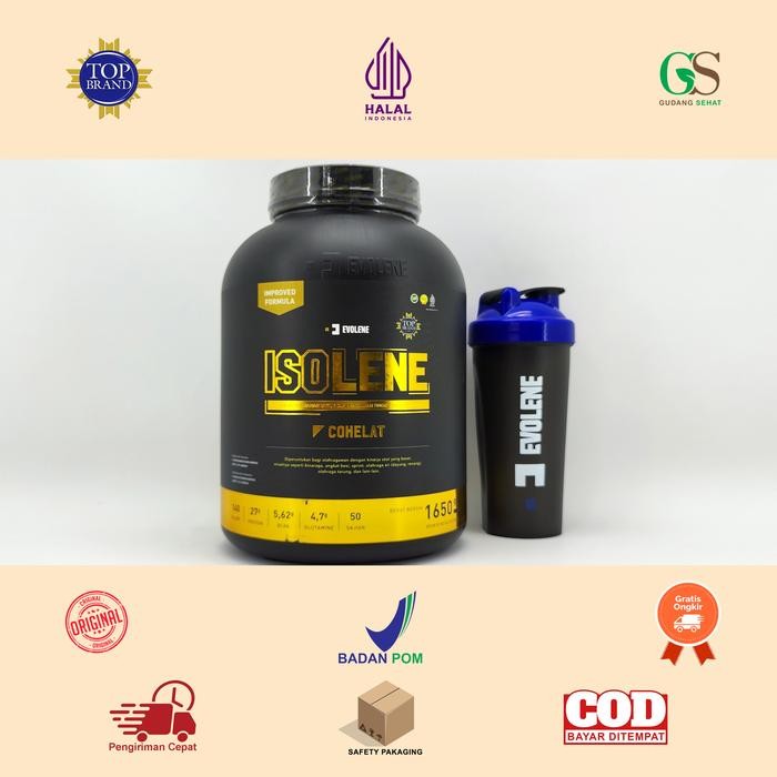 Manado Evolene ISOLENE 50 sachet Whey Protein Isolate Free Shaker