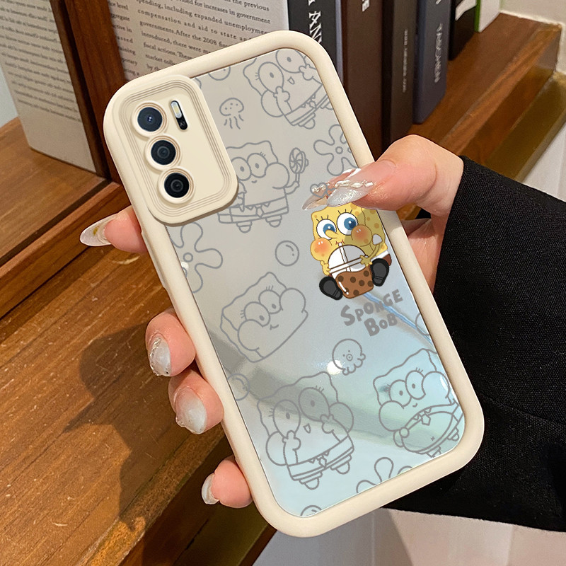 Casing Hp OPPO A16 OPPO A16s OPPO A54s Case Softcase Casing HP ATeh susu teh kuning Silikon Mirror K