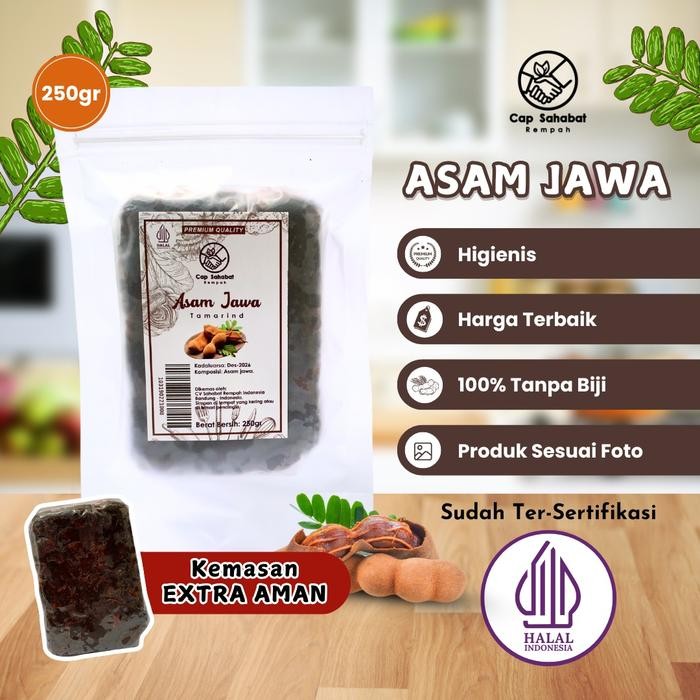 

250gr Asam Jawa Isi Lebih Banyak dan Tanpa Biji / Tamarind / Rempah