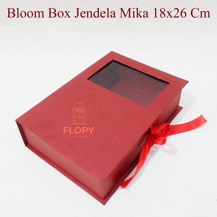 Pilihan- Bloom Box Kotak Jendela Mika / Kotak Uang Money Box Hampers Kue
