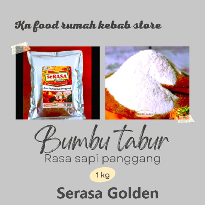 

Stok Baru Serasa golden Bumbu Tabur Kentang 1000g Seasoning Powder Kentang 1kg