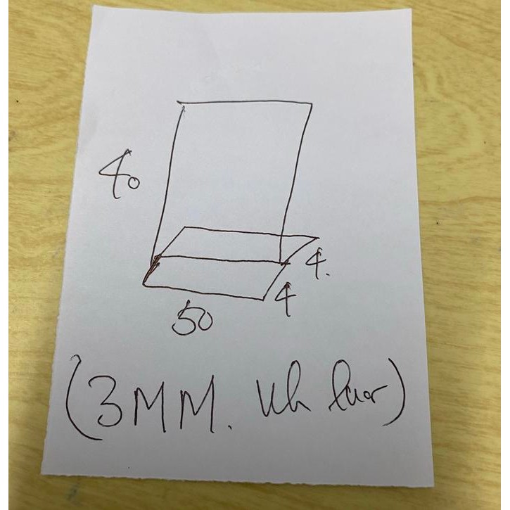 

Acrylic Tent Card 3Mm Ukuran T 40 Cm X Panjang 50 Cm