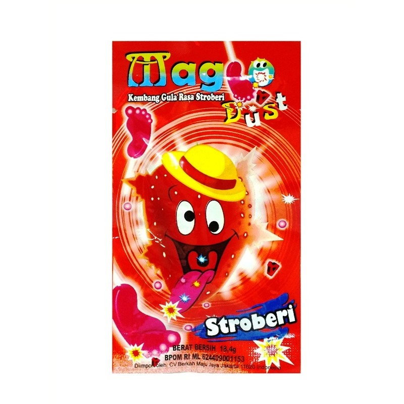

S14641 MAGIC DUST STRAWBERRY PERMEN SACHET 18GR MAJU BERSAMA (20250916)