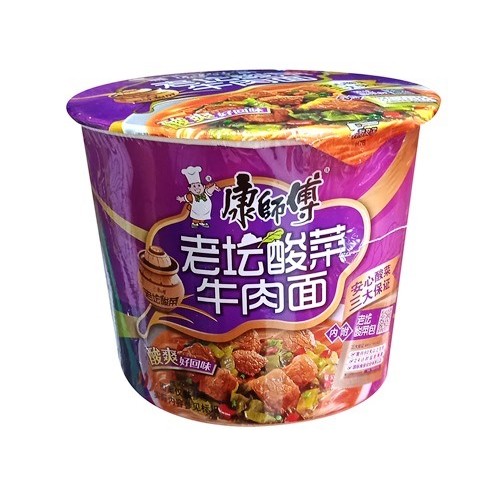 

S65627 KANG SHIFU SAPI SAYUR ASIN MIE INSTANT CHINA 110GR CUP MAJU BERSAMA (20250910)