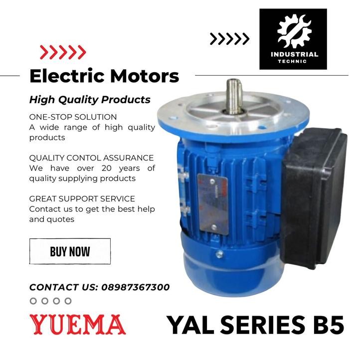 

TERBARU! DINAMO ELECTRIC MOTOR YUEMA YAL 4P 0,37KW 0,5HP 1 PHASE SINGLE PHASE 220/240V B5/ DINAMO
