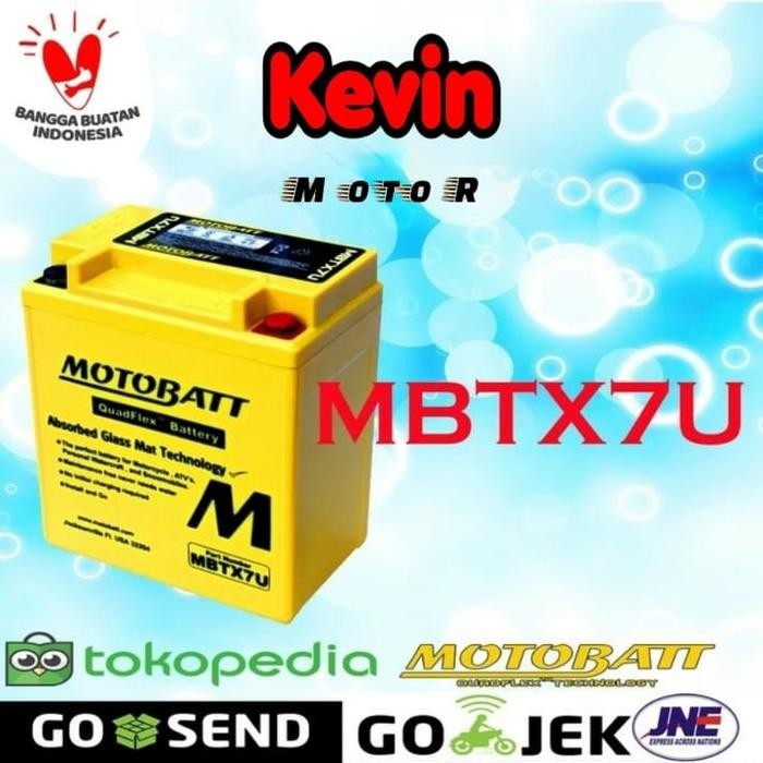 Aki Motobatt MBTX7U. Kode 278