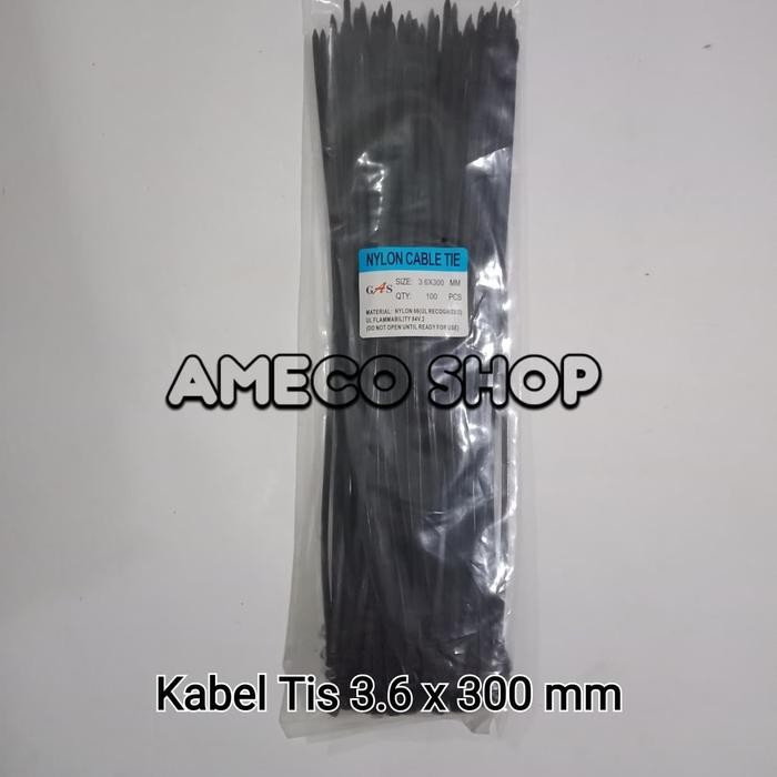 

OJ Kabel Tis / Cable Ties 3.6x300 Hitam