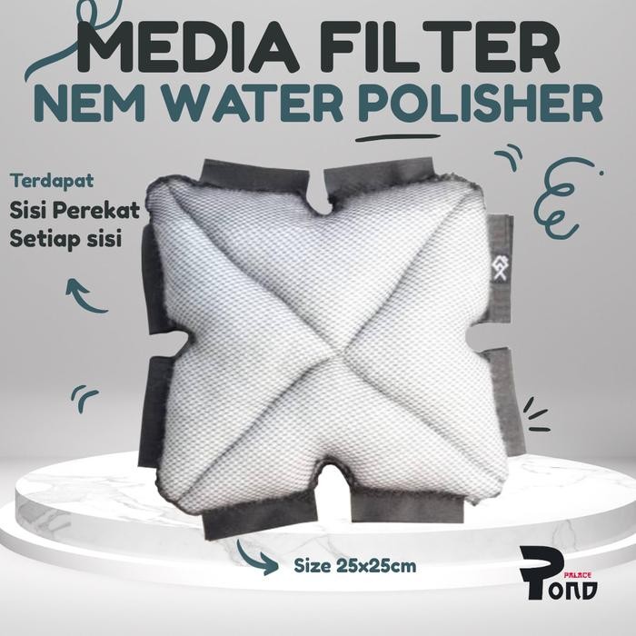Pet Domestic - Filter Chamber Sponge Busa Polisher Media Mekanis Filter Kolam Koi