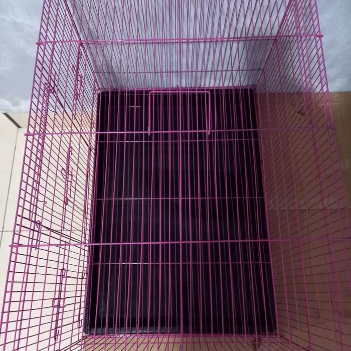 Kandang besi 60x40cm kandang kucing kelinci musang burung kandang lipa