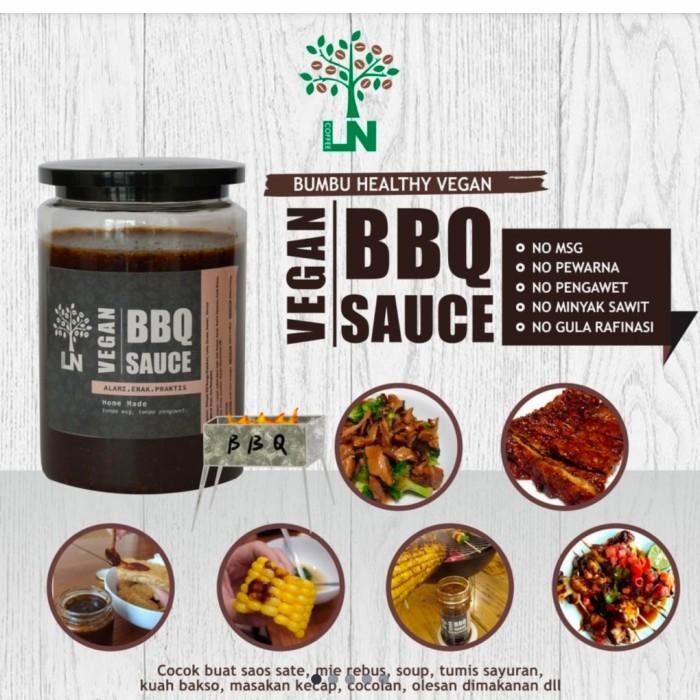 

Stok Baru Premium Vegan BBQ Sauce / bumbu BBQ vegan praktis Sehat 250 gr