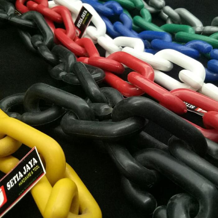 RJ rantai plastik 9mm / gantungan baju / gantungan / distro / rantai