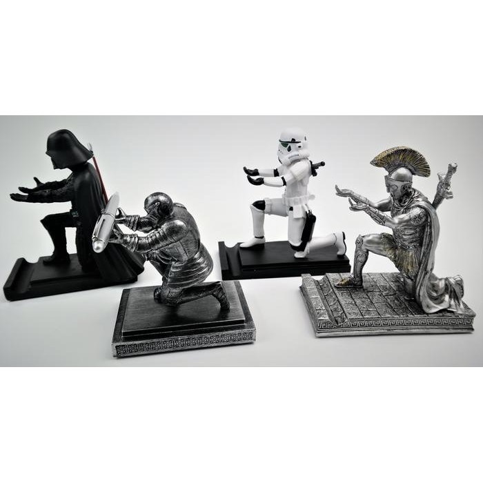 

TERLARIS! MOBILE PEN HOLDER KNIGHT ROMAN STORMTROOPER LORD VADER DESK ORGANIZER