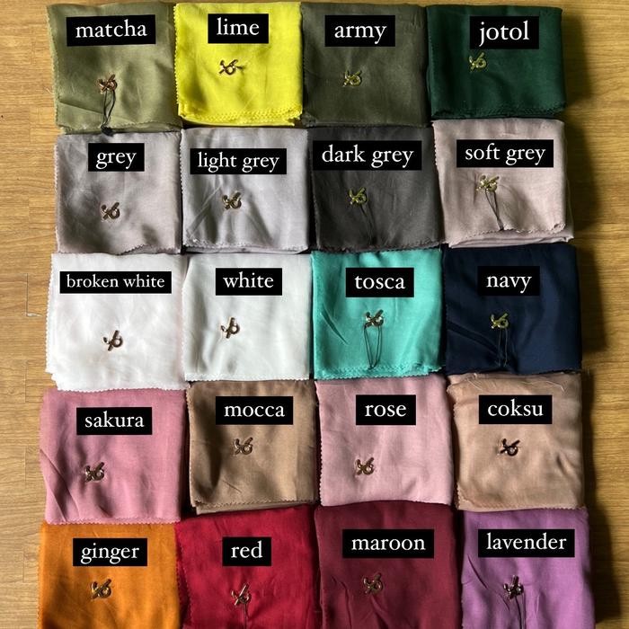 Pilihan- Hijab Journey Polos By Journey Gold Square