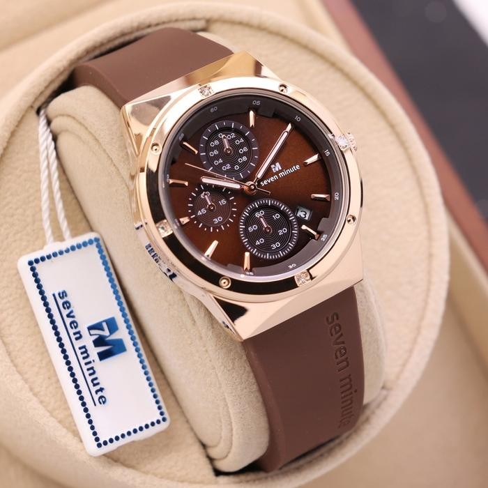 SEVEN MINUTE M757 Jam Tangan Wanita Original Seven minute tahan air karet rubber