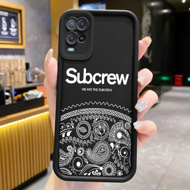 Casing Hp untuk OPPO A54 Case Hp Casing pola Bintang kuning HP Cesing mata Kesing Silikon Softcase