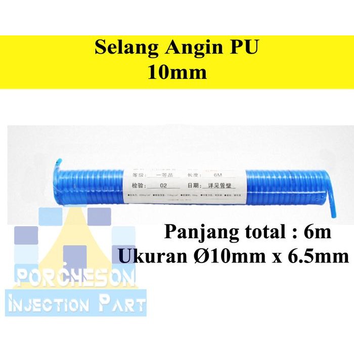 Selang Pu Selang Kompresor Selang Recoil 6Meter Selang Angin Pu