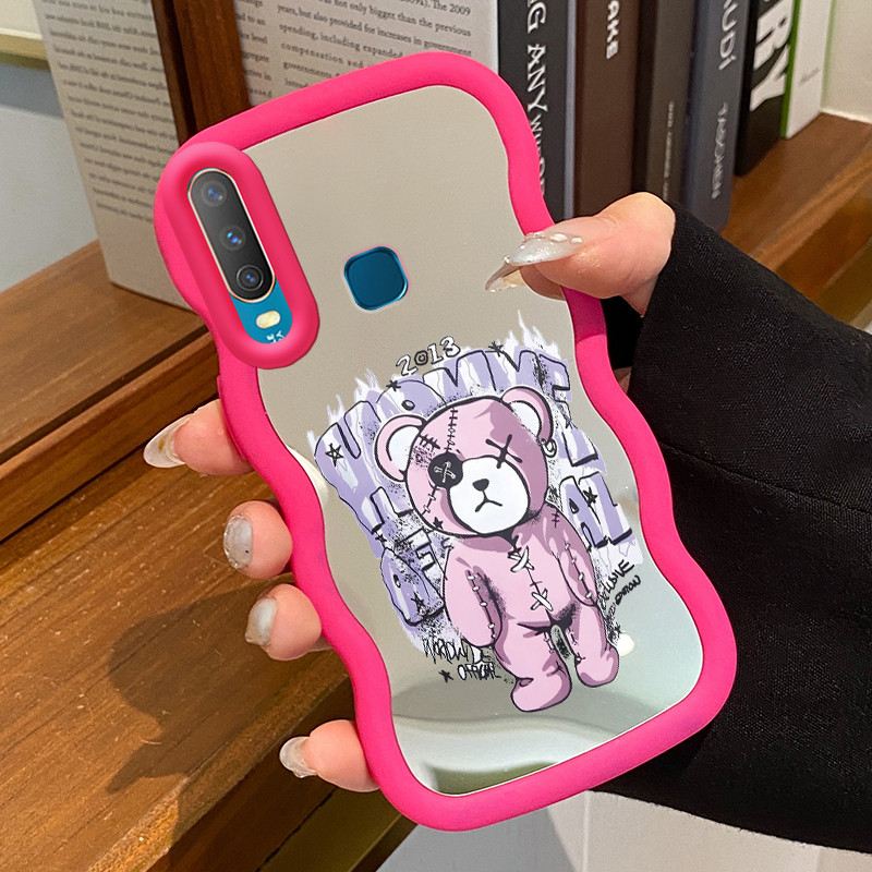 Casing Untuk VIVO Y12 Y12i Y15 Y17 Y3 Y3s 2020 Case Casing beruang kecil yang rusak Pola HP Cesing M