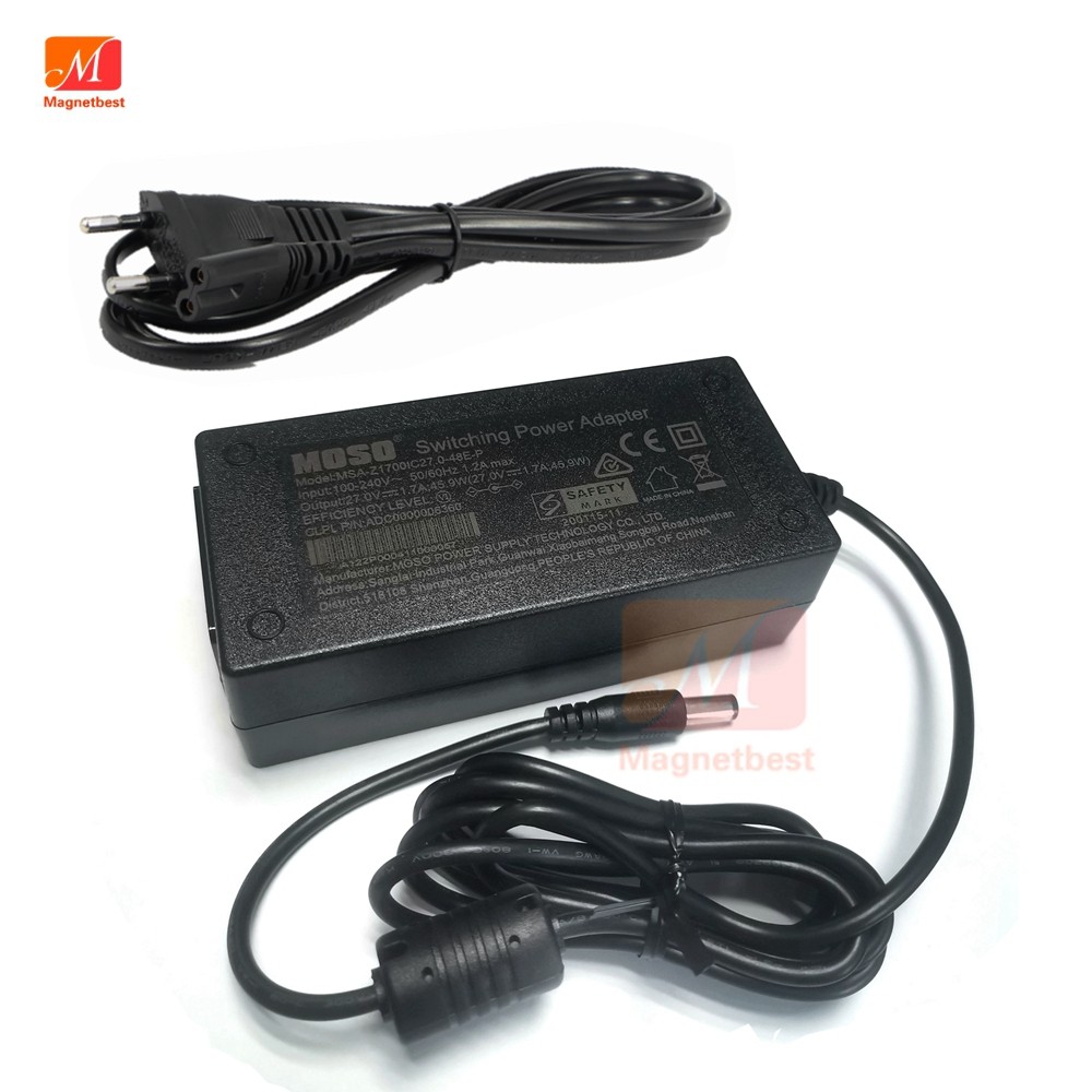 Original MOSO 27V 1.7A Adapter Charger AC DC Transformer Switching