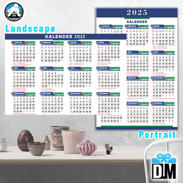 New Kalender Calender Tahunan Termurah Tersimpel Terlengkap 2021 2022 2023