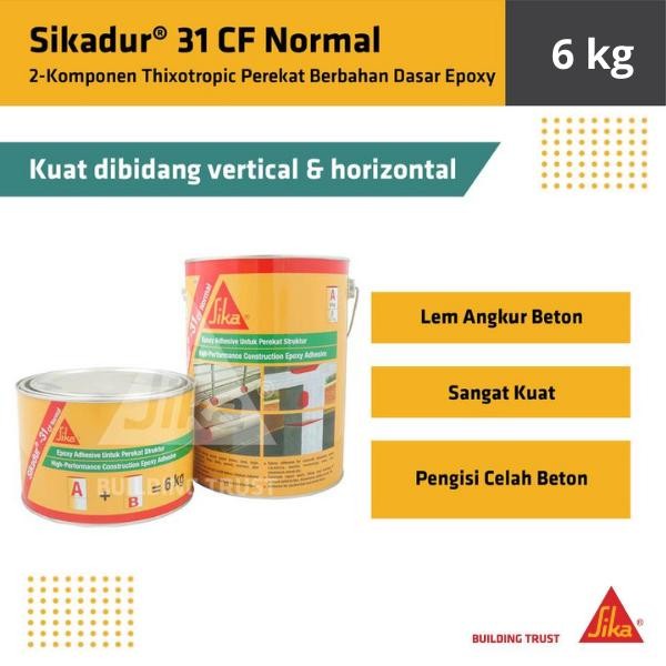SIKADUR 31 CF NORMAL AB PEREKAT ANGKUR BETON RESIN EPOXY 6KG