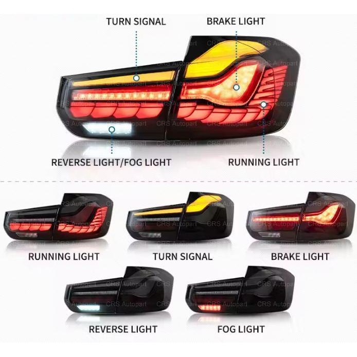 Stoplamp/Taillight BMW F30 320i/330i F80 M3 OLED GTS Style Smoke Edition