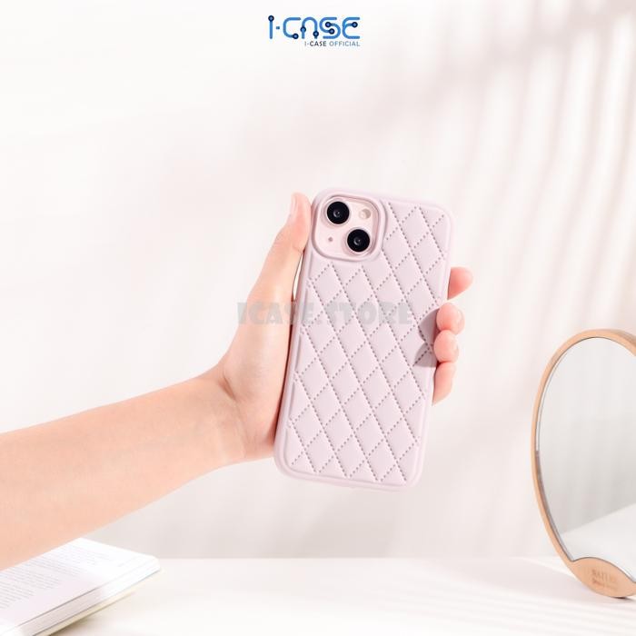 Silicone Rhombic Case Full Cover for iPhone XR X XS 11 12 13 14 Pro Max Black Blue Grey White