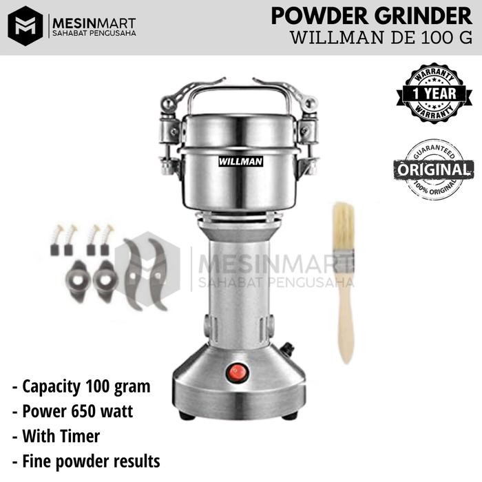 Mesin Giling Bumbu Rempah/ Penepung/ Spice Herb Grinder/Coffee Grinder Miller DE100G