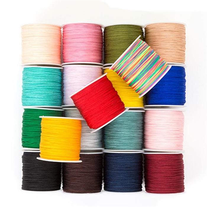 `````````] 1 ROLL NYLON THREAD 0.8 MM TALI NYLON UNTUK PHONESTRAP MACRAME CORD