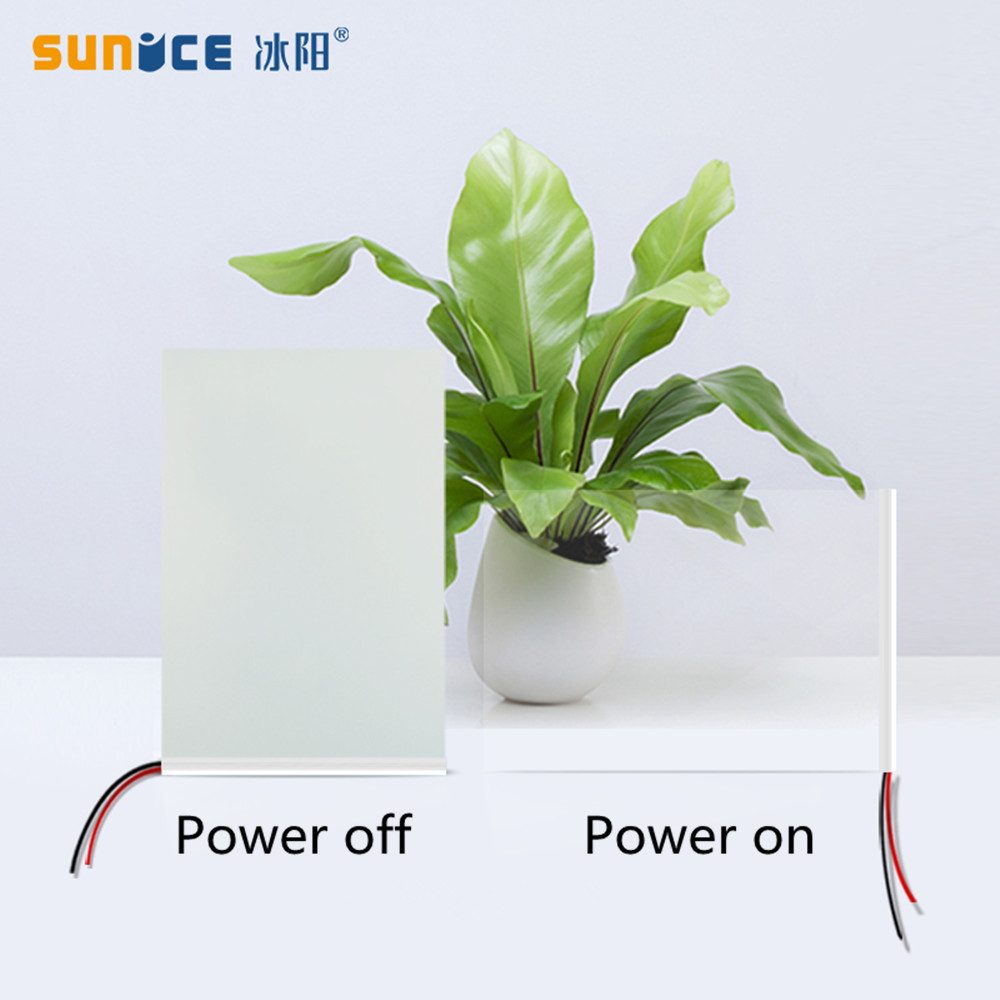 SUNICE 20*20cm Electric Self-adhesive PDLC Smart Film Smart Glass