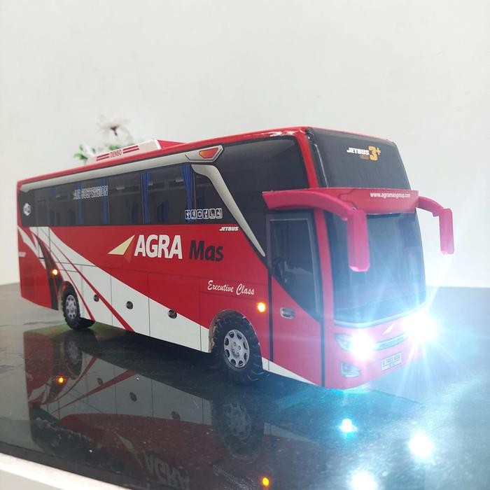 Miniiso Toys - Miniatur Bus Bis Agra Mas Shd