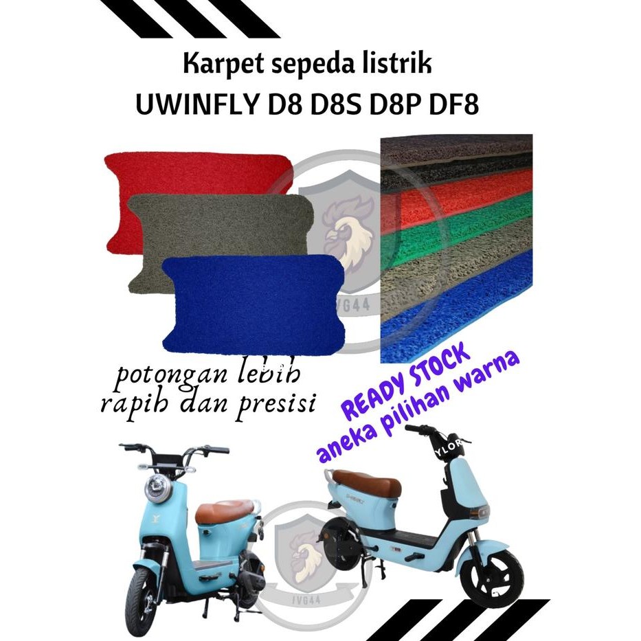 Karpet sepeda listrik Uwinfly D8 D8s D8p Df8 alas kaki sepeda listrik Outdoor