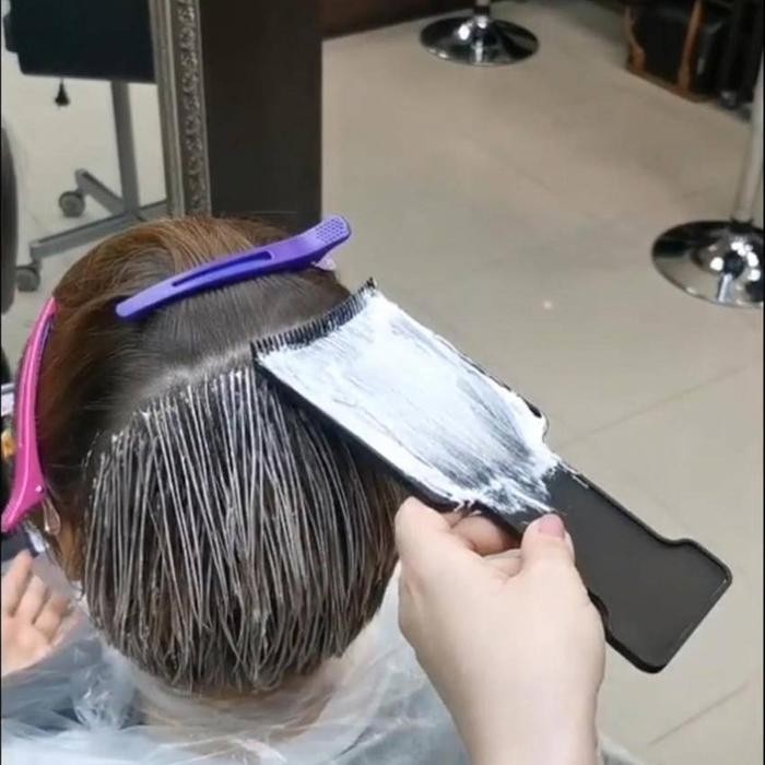 Papan Bleach / Papan Cat Rambut / Papan Pelurusan Perm / Papan Highlight Rambut Hitam