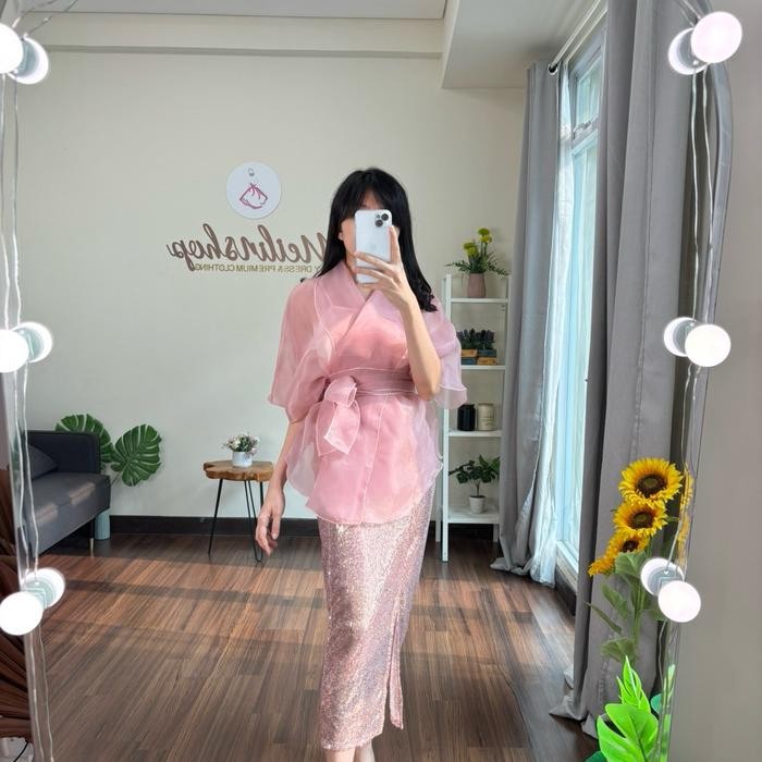 One Set Organza one set organza/ Set kondangan mewah sequins