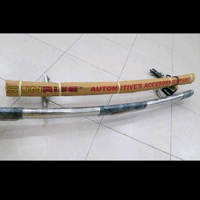 BEMPER BELAKANG CALYA / SIGRA STAINLESS OVAL REFLEKTOR