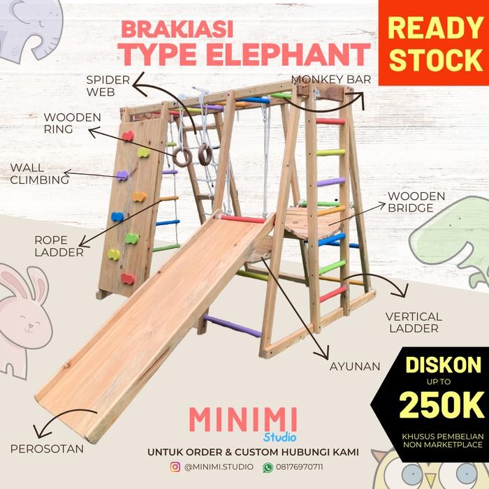 TGR Brakiasi Type Elephant - Indoor Gym Jungle Kids Anak Tangga Brakiasi